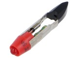 Lampă LED roșie T5,5 28VDC 28VAC 3mm plastic