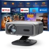 Videoproiector 1080P Full HD, WiFi 6, Bluetooth 5.2, 28000 Lumeni, Audio Dolby, Focalizare Automata, Corectie Trapezoidala, Suporta 4K, Rezolutie 1920