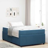 Cumpara ieftin Cadru de pat albastru 120 x 190 cm tesatura