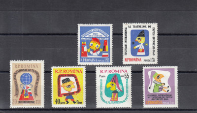 ROMANIA 1960 LP 502 TEATRUL DE PAPUSI SERIE MNH foto