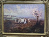 Pictura Doru Ionescu - Primăvară, 50x70 cm, Pictor Roman, Artă U/c