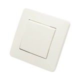 Intrerupator cap scara alb &icirc;ncastrat, 10AX, policarbonat, 80x80 mm