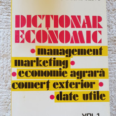 Dicționar economic, vol. I (mangement*marketing*comerț exterior) - Dumitru Chivu