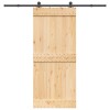 VidaXL Ușă glisantă cu set feronerie, 90x210 cm, lemn masiv de pin 3332673