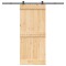vidaXL Ușă glisantă cu set feronerie, 90x210 cm, lemn masiv de pin 3332673