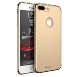 Cumpara ieftin Husa iPhone 7 Plus Ipaky Luxury Thin Full Protection Gold, Anti-amprenta, Anti-praf, Anti-zgarieturi, Anti-alunecare, Carcasa