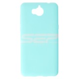 Husa TPU Matte Navy Huawei Y6 2017, Protectie Antishock, Finisaj Mat