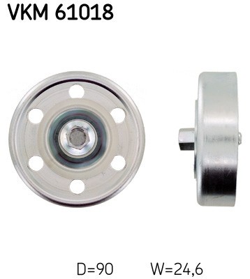 SKF VKM 61018 Rola ghidare/conducere, curea transmisie