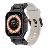 Curea pentru Apple Watch 1/2/3/4/5/6/7/8/9/SE/SE 2/Ultra/Ultra 2 (42/44/45/49mm) - Techsuit Watchband (W064) - Titanium Black Gray