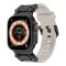 Curea pentru Apple Watch 1/2/3/4/5/6/7/8/9/SE/SE 2/Ultra/Ultra 2 (42/44/45/49mm) - Techsuit Watchband (W064) - Titanium Black Gray