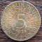 (A1090) MONEDA DIN ARGINT GERMANIA - 5 MARK 1974, LIT D, 11,2 GRAME,PURITATE 625