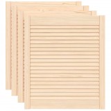 Usi de dulap design lambriu, 4 buc., 69x59,4 cm, lemn masiv pin