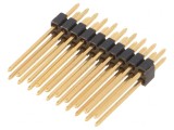 Conector pini 2x10 THT 1,27mm aurit