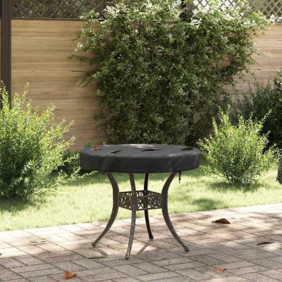 Husă pentru masă exterioară Negru 72 x 72 x 10 cm material 210D foto