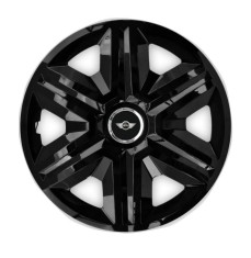 Set 4 capace roti hubcaps fast black R14 pentru gama auto Mini Cooper foto