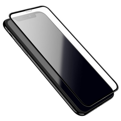 Folie Protectie Ecran HOCO Silk pentru Apple iPhone 11 Pro Max, Sticla securizata, Full Face, 0.33mm, HD, Set 10 buc foto
