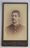 CDV Atelier Romania Bucuresti Bucuresci Bucarest Gustav Waber barbat in uniforma militar