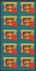 1948 SUA - Bloc de 10 vignete de Craciun + Campanie Anti Tuberculoza, TBC, Medical, Nestampilat