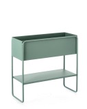 Cumpara ieftin Suport flori otel verde Madelyn 45x18x44 cm