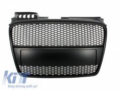 Grila Centrala compatibil cu AUDI A4 (B7) Facelift (2004-2008) RS4 All Black Design foto