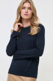 BOSS pulover de l&acirc;nă femei, culoarea bleumarin, light 50492551