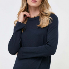 BOSS pulover de lână femei, culoarea bleumarin, light 50492551