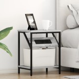 vidaXL Noptiere 2 pcs sonoma gri 38 x 30 x 48 cm Lemn compozit