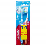 Cumpara ieftin Periute Dinti Colgate Extra Clean Medium, 2 Buc/Set, Periute Dinti COLGATE, Periute de Dinti Colgate pentru Adulti, Periute de Dinti Manuale, Perii de