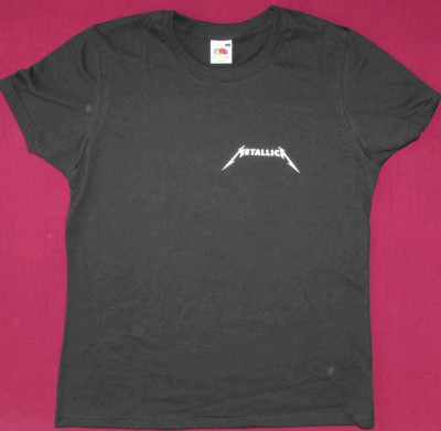 Tricou de fete,girlie Metallica -Logo XS,S,M,L,XL cambrat foto