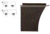Segment reparatie aripa spate VW LT28-35 1975-1996, Partea Stanga, punte Spate partea din fata aripii, lungime 285 mm, lungime 285 mm, (pentru modele, Rapid