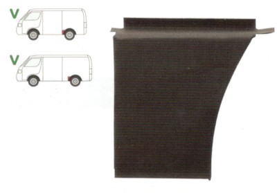Segment reparatie aripa spate VW LT28-35 1975-1996, Partea Stanga, punte Spate partea din fata aripii, lungime 285 mm, lungime 285 mm, (pentru modele foto