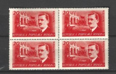 ROMANIA 1949 - 30 ANI DE LA MOARTEA LUI I.C.FRIMU, DANTELAT, BLOC, MNH - LP 252