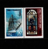 Chile 1988 - Vapor, marina, vitralii, serie neuzata
