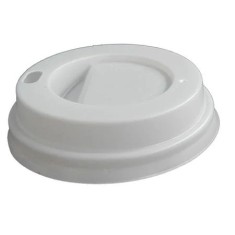 Capace albe pentru pahare carton 8 OZ 100 buc