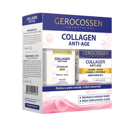 Collagen-apa micelara 300ml + crema antirid zi 50ml foto