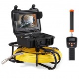 Camera endoscopica pentru canalizari, cu locator 512 Hz, Vevor, Lungime 91.5 m, IP68