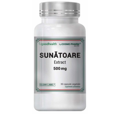 Sunatoare Extract 500 miligrame 60 capsule Cosmo Pharm foto