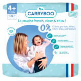 Scutece bio hipoalergenice 9-20kg marimea 4+, 22 bucati, Carryboo