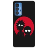Husa compatibila cu Motorola Edge 20 Lite model Scared Morty, Silicon, TPU, Viceversa, Transparent, Carcasa