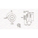 Alternator Vw Multivan T5 (7hm, Touareg (7la, Transporter T5 Box (7ha, Transporter T5 Bus (7hb, Transporter T5 (7jd, 2.5 TDi, 2.5 TDI 4motion, 2.5 R5