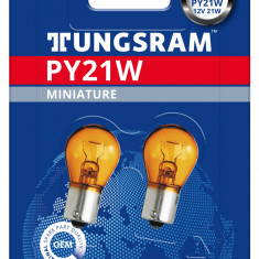 Set 2 Buc Bec Tungsram PY21W 12V 21W BAU15S BL1454