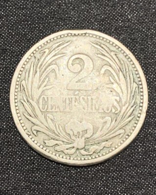 Moneda 2 centesimos 1909 A Uruguay foto