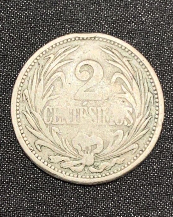 Moneda 2 centesimos 1909 A Uruguay