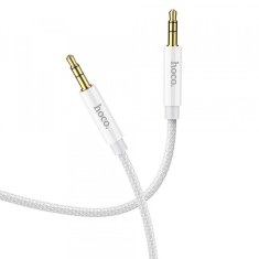 Cablu Audio 3.5mm - 3.5mm HOCO UPA19, 1m, Argintiu
