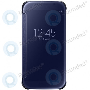 Husa Clear View Samsung Galaxy S6 negru-albastru EF-ZG920BBEGWW foto