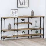 vidaXL Masă de consolă stejar artizanal 160 x 29 x 80 cm Lemn compozit