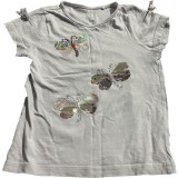 Tricou roz pal cu fluturi, 110 cm