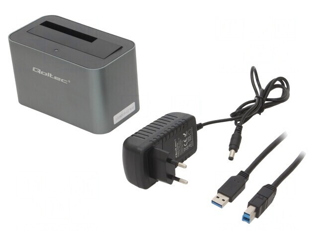 Stație de andocare USB 3.0 argintie