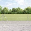 VidaXL &Icirc;ngrădire din S&acirc;rmă Sudată cu 13 St&acirc;lpi Flanșați 0.4x50 m Oțel Galvanizat