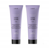 Cumpara ieftin Set pentru intretinere par blond, Lakme, Refresh White Silver Mask 250ml x 2 buc.